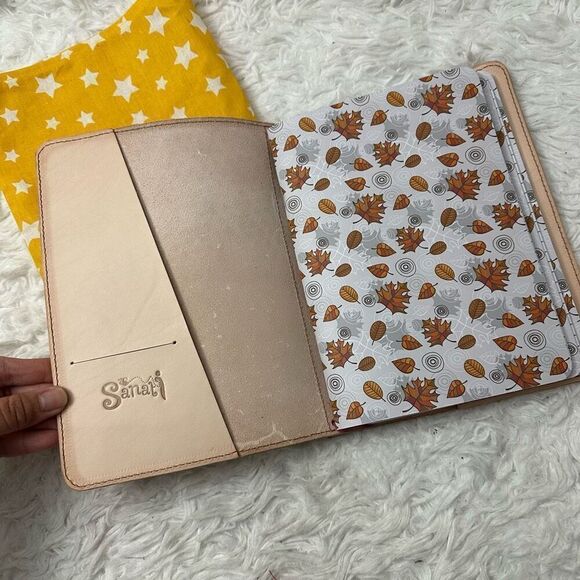 Sanati Handmade Leather Customized Binder Planner Organizer Classic Notebook Sz - Picture 6 of 12